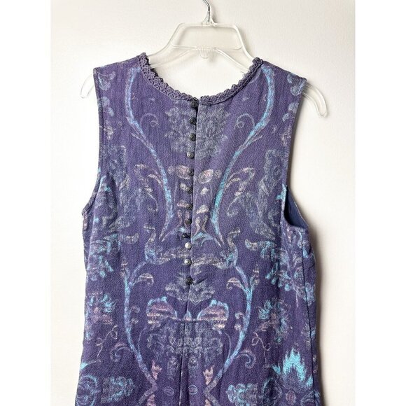 Free People Maribelle Lace Detail Sleeveless Mini Dress Blue Small Womens - Picture 4 of 13